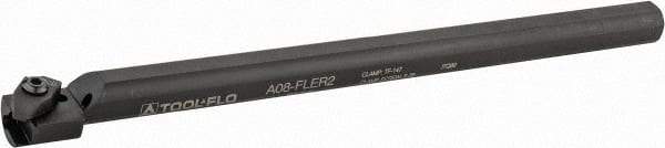 Tool-Flo - Internal Thread, Right Hand Cut, 1/2" Shank Width x 1/2" Shank Height Indexable Threading Toolholder - 8" OAL, FL 2L Insert Compatibility, A08 Toolholder, Series Flo-Lock - Apex Tool & Supply