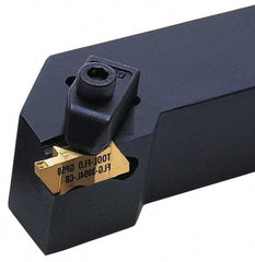 Tool-Flo - External Thread, Right Hand Cut, 1/2" Shank Width x 1/2" Shank Height Indexable Threading Toolholder - 6" OAL, FL 2R Insert Compatibility, FLAS Toolholder - Apex Tool & Supply