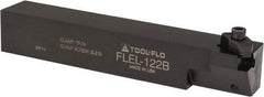 Tool-Flo - External Thread, Left Hand Cut, 3/4" Shank Width x 3/4" Shank Height Indexable Threading Toolholder - 4-1/2" OAL, FL 2R Insert Compatibility, FLE Toolholder, Series FLEL - Apex Tool & Supply