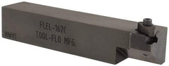 Tool-Flo - External Thread, Left Hand Cut, 1" Shank Width x 1" Shank Height Indexable Threading Toolholder - 5" OAL, FL 2R Insert Compatibility, FLE Toolholder, Series FLEL - Apex Tool & Supply