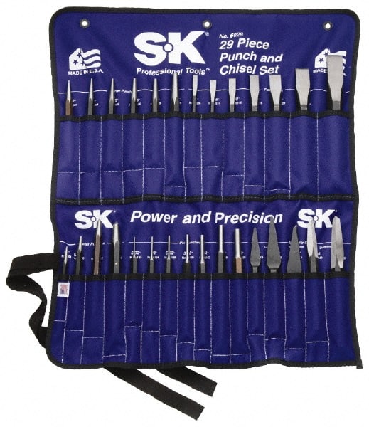SK - 29 Piece Punch & Chisel Set - Apex Tool & Supply