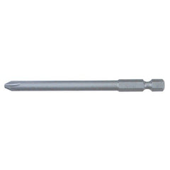 Phillips Power Bit. #00 × 90mm. Chrome-vanadium-molybdenum S2 modified tool steel. - Apex Tool & Supply