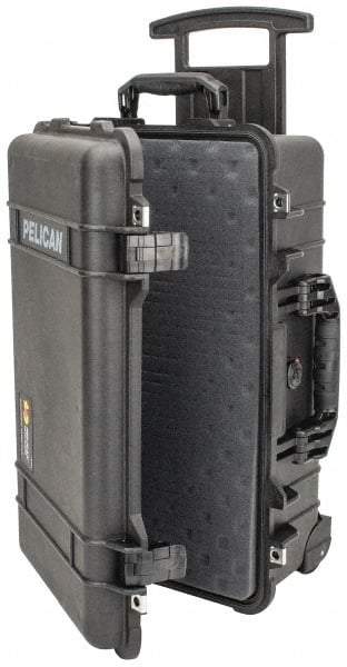 Pelican Products, Inc. - 13-13/16" Wide x 13-13/16" Deep x 9" High, Clamshell Hard Case - Black, Polypropylene - Apex Tool & Supply