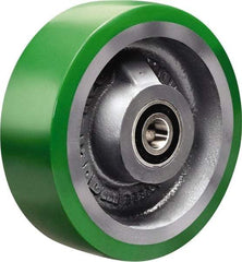 Hamilton - 6 Inch Diameter x 2 Inch Wide, Polyurethane on Cast Iron Caster Wheel - 1,200 Lb. Capacity, 2-1/2 Inch Hub Length, 3/4 Inch Axle Diameter, Sealed Precision Ball Bearing - Apex Tool & Supply