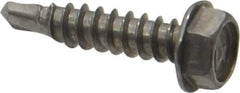 Value Collection - #8, Hex Washer Head, Hex Drive, 3/4" Length Under Head, #2 Point, Self Drilling Screw - Grade 410 Stainless Steel - Apex Tool & Supply