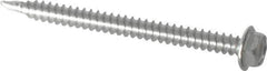 Value Collection - #8, Hex Washer Head, Hex Drive, 2" Length Under Head, #2 Point, Self Drilling Screw - Grade 410 Stainless Steel - Apex Tool & Supply