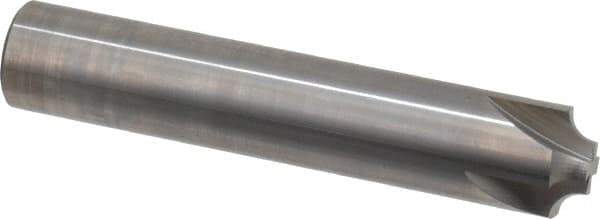 Hertel - 3/16" Radius, 3/4" Mill Diam, 4 Flute Solid Carbide Corner Rounding End Mill - Single End, Uncoated, 3/8" Tip Diam, 4" OAL, 3/4" Shank Diam - Apex Tool & Supply