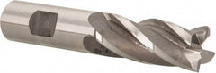 Hertel - 20mm, 1-7/8" LOC, 3/4" Shank Diam, 4-1/8" OAL, 4 Flute, Cobalt Square End Mill - Single End, Uncoated, Spiral Flute, Centercutting, Right Hand Cut, Right Hand Flute - Apex Tool & Supply