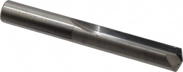 Hertel - 13/32", 140° Point, Solid Carbide Straight Flute Drill Bit - Apex Tool & Supply