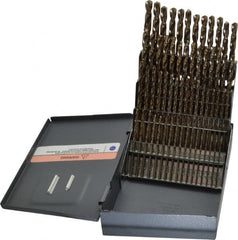 Hertel - 135° Point, Bright Finish, Cobalt Jobber Length Drill Bit Set - Apex Tool & Supply