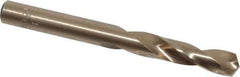 Hertel - 0.277" 135° Spiral Flute Cobalt Screw Machine Drill Bit - Bright Finish, Right Hand Cut, 1-1/2" Flute Length, 2-11/16" OAL, Split Point, Straight Shank - Apex Tool & Supply