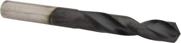 Hertel - 0.277" 135° Spiral Flute Cobalt Screw Machine Drill Bit - TiAlN Finish, Right Hand Cut, 1-1/2" Flute Length, 2-11/16" OAL, Split Point, Straight Shank - Apex Tool & Supply