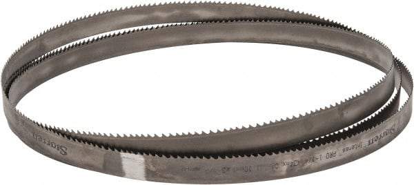 Starrett - 3 to 4 TPI, 15' 8" Long x 1-1/4" Wide x 0.042" Thick, Welded Band Saw Blade - Bi-Metal, Toothed Edge, Modified Tooth Set, Contour Cutting - Apex Tool & Supply