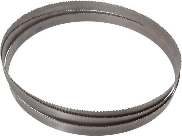Starrett - 5 to 8 TPI, 10' 10-1/2" Long x 1" Wide x 0.035" Thick, Welded Band Saw Blade - Bi-Metal, Toothed Edge, Modified Tooth Set, Contour Cutting - Apex Tool & Supply