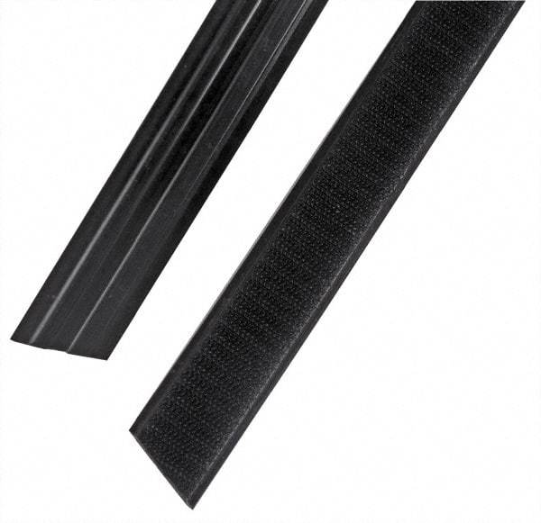 Rubbermaid - 47" Long x 1.1" Wide Microfiber Hook & Loop Replacement Set - Black, Hook & Loop - Apex Tool & Supply