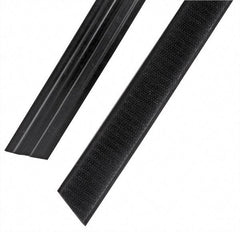 Rubbermaid - 35" Long x 1.1" Wide Microfiber Hook & Loop Replacement Set - Black, Hook & Loop - Apex Tool & Supply