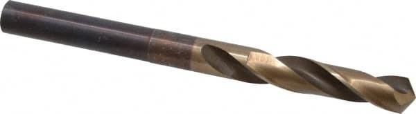 Hertel - 33/64" Drill, 118° Point, Cobalt Silver Deming & Reduced Shank Drill Bit - Apex Tool & Supply
