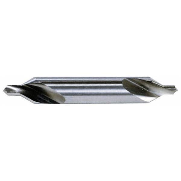 Hertel - #8 Plain Cut 60° Incl Angle Solid Carbide Combo Drill & Countersink - Apex Tool & Supply