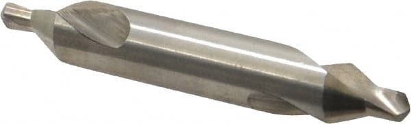 Hertel - #5 Plain Cut 60° Incl Angle High Speed Steel Combo Drill & Countersink - Apex Tool & Supply