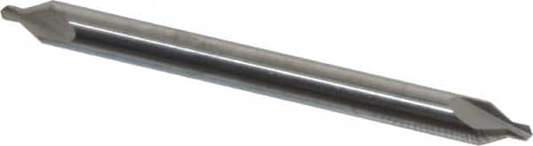 Hertel - #1 Plain Cut 60° Incl Angle Solid Carbide Combo Drill & Countersink - Apex Tool & Supply