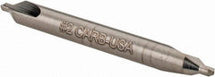 Hertel - #2 Plain Cut 60° Incl Angle Solid Carbide Combo Drill & Countersink - Apex Tool & Supply