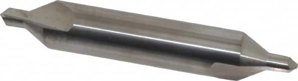 Hertel - #6 Plain Cut 60° Incl Angle Solid Carbide Combo Drill & Countersink - Apex Tool & Supply