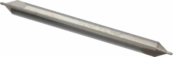 Hertel - #0 Plain Cut 60° Incl Angle Solid Carbide Combo Drill & Countersink - Apex Tool & Supply