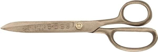 Ampco - 4-1/2" LOC, 8" OAL Nickel Aluminum Bronze Nonsparking - For General Purpose Use - Apex Tool & Supply