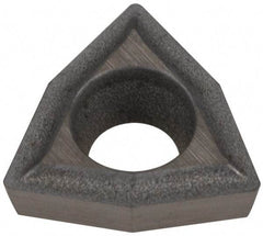 Hertel - WPGT 15105 HF1 HT540B Grade Carbide Boring Insert - Uncoated, Trigon, 80° Incl Angle, 3/16" Inscr Circle, 1/16" Thick, 0.008" Cnr Rad - Apex Tool & Supply
