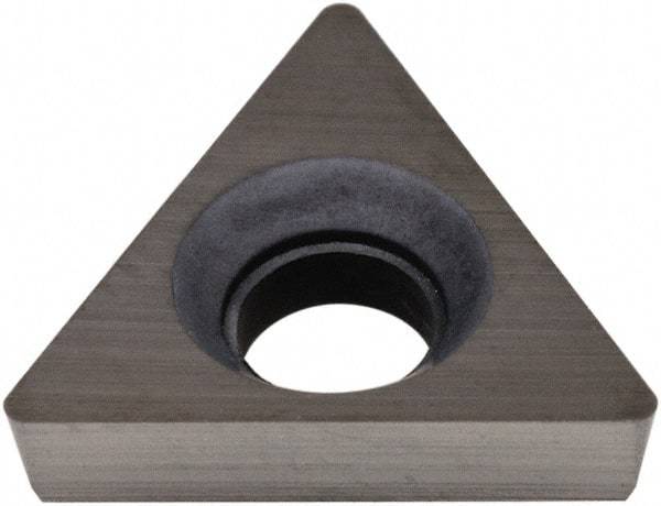 Hertel - TPCB221 Grade HT630B Cermet Boring Insert - Uncoated, 60° Triangle, 11° Relief Angle, 1/4" Inscr Circle, 3/32" Thick, 1/64" Corner Radius - Apex Tool & Supply