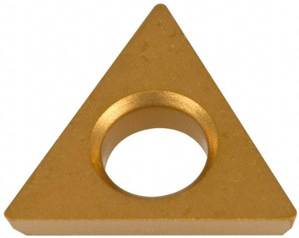 Hertel - TDHB1.280.75.0.5 Grade HC620B Carbide Boring Insert - TIN/TIC/TICN/TIN Finish, 60° Triangle, 15° Relief Angle, 5/32" Inscr Circle, 3/64" Thick, 0.007" Corner Radius - Apex Tool & Supply