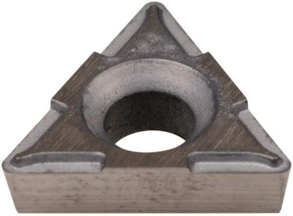 Hertel - TPCH221 Grade HT540B Carbide Boring Insert - Uncoated, 60° Triangle, 11° Relief Angle, 1/4" Inscr Circle, 3/32" Thick, 1/64" Corner Radius - Apex Tool & Supply