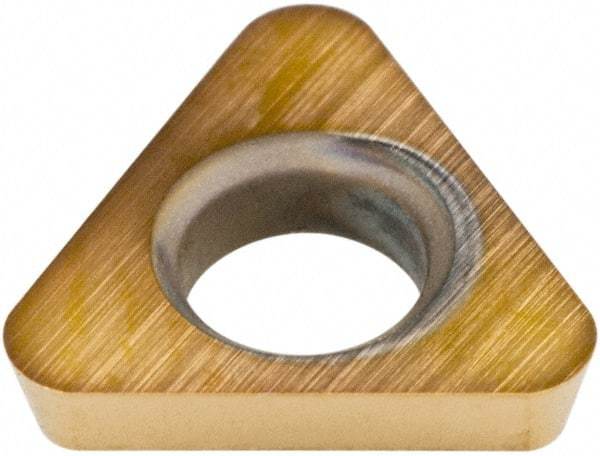 Hertel - TDHB1.280.752 Grade HP520B Carbide Boring Insert - TiN Finish, 60° Triangle, 15° Relief Angle, 5/32" Inscr Circle, 3/64" Thick, 1/32" Corner Radius - Apex Tool & Supply