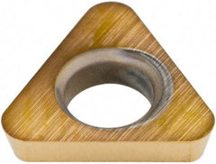 Hertel - TDHB1.280.752 Grade HP520B Carbide Boring Insert - TiN Finish, 60° Triangle, 15° Relief Angle, 5/32" Inscr Circle, 3/64" Thick, 1/32" Corner Radius - Apex Tool & Supply