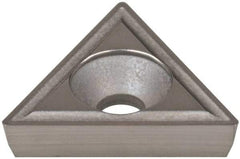 Hertel - TPGH321 HM1 Grade HT410B Carbide Boring Insert - Uncoated, 60° Triangle, 11° Relief Angle, 3/8" Inscr Circle, 1/8" Thick, 0.021" Corner Radius - Apex Tool & Supply