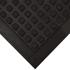Wearwell - 3' Long x 2' Wide x 5/8" Thick, Anti-Fatigue Modular Matting Tiles - Black, For Dry Areas, Series 502 - Apex Tool & Supply