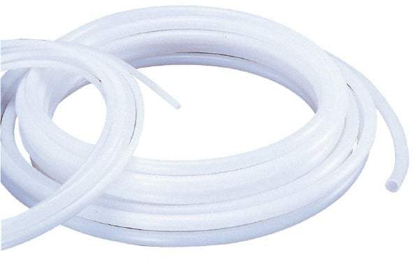Made in USA - 5/8" ID x 7/8" OD, 1/8" Wall Thickness, Cut to Length (100' Standard Length) Ester Urethane Tube - Natural, 60 Max psi, 85 Shore A Hardness - Apex Tool & Supply