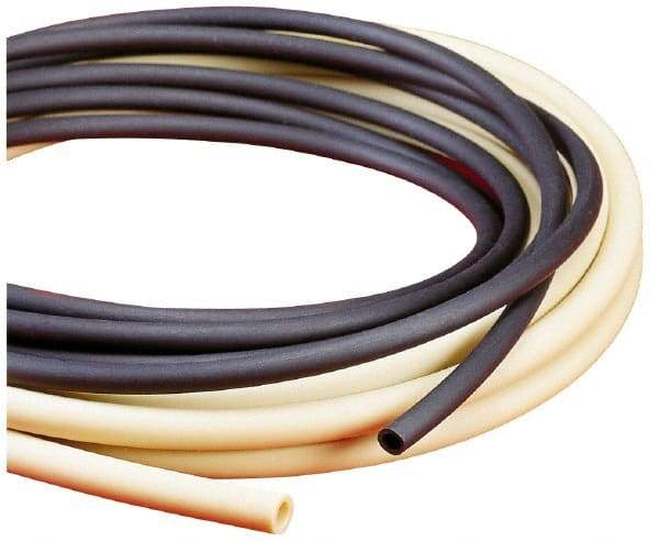 Made in USA - 1" ID x 1-1/4" OD, 1/8" Wall Thickness, Cut to Length (50' Standard Length) TPE Tube - Natural, 40 Max psi, 73 Shore A Hardness - Apex Tool & Supply