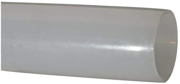 Made in USA - 2" ID x 2-1/4" OD, 1/8" Wall Thickness, Cut to Length (100' Standard Length) LLDPE Tube - Natural, 63 Max psi, 44 Shore D Hardness - Apex Tool & Supply