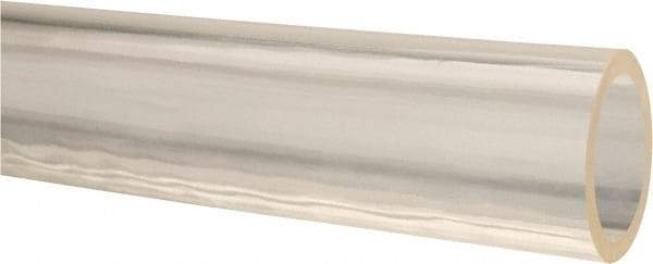 Made in USA - 7/8" ID x 1-1/8" OD, 1/8" Wall Thickness, Cut to Length (50' Standard Length) Ester Urethane Tube - Natural, 45 Max psi, 85 Shore A Hardness - Apex Tool & Supply