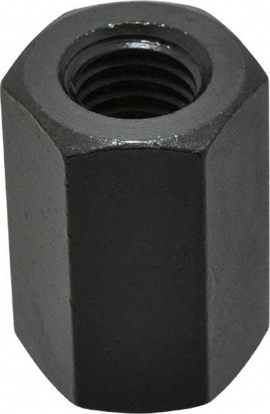 Gibraltar - 5/8-11 UNC, 1-5/8" OAL Steel Standard Coupling Nut - Black Oxide Coated, 1-1/16" Width Across Flats - Apex Tool & Supply