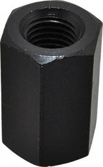 Gibraltar - 7/8-9 UNC, 2-1/4" OAL Steel Standard Coupling Nut - Black Oxide Coated, 1-7/16" Width Across Flats - Apex Tool & Supply