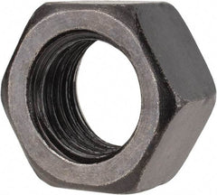 Gibraltar - 1-8 UNC Steel Right Hand Heavy Hex Nut - 1-1/2" Across Flats, 55/64" High, Black Oxide Finish - Apex Tool & Supply