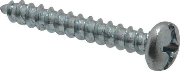 Value Collection - #12 Pan Head Phillips Sheet Metal Screw - Steel, 1-1/2" Length Under Head, Grade 2 - Apex Tool & Supply