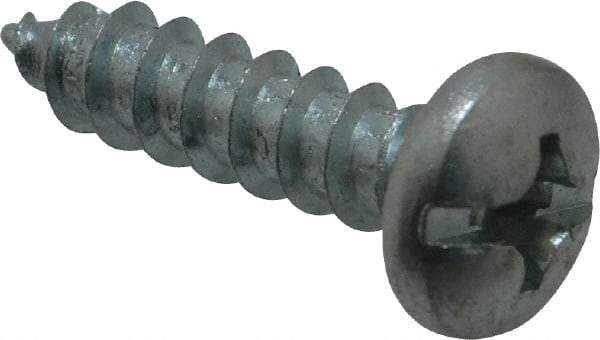 Value Collection - #14 Pan Head Phillips Sheet Metal Screw - Steel, 1" Length Under Head, Grade 2 - Apex Tool & Supply