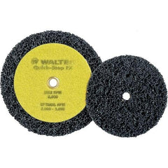 WALTER Surface Technologies - 4-1/2" Diam, Aluminum Oxide Hook & Loop Disc - Nonwoven, Series 07-X, Quick-Step FX - Apex Tool & Supply