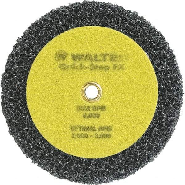 WALTER Surface Technologies - 6" Diam, Aluminum Oxide Hook & Loop Disc - Nonwoven, Series 07-X, Quick-Step FX - Apex Tool & Supply
