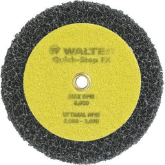 WALTER Surface Technologies - 6" Diam, Aluminum Oxide Hook & Loop Disc - Nonwoven, Series 07-X, Quick-Step FX - Apex Tool & Supply
