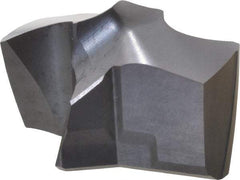 Kennametal - Series KSEM, 18.26mm Diam Grade KC7320 140° Replaceable Drill Tip - Carbide, AlTiN Finish, 2 Seat Size - Apex Tool & Supply