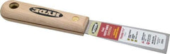 Hyde Tools - 1-1/4" Wide Steel Putty Knife - Flexible, Hardwood Handle, 7-3/4" OAL - Apex Tool & Supply